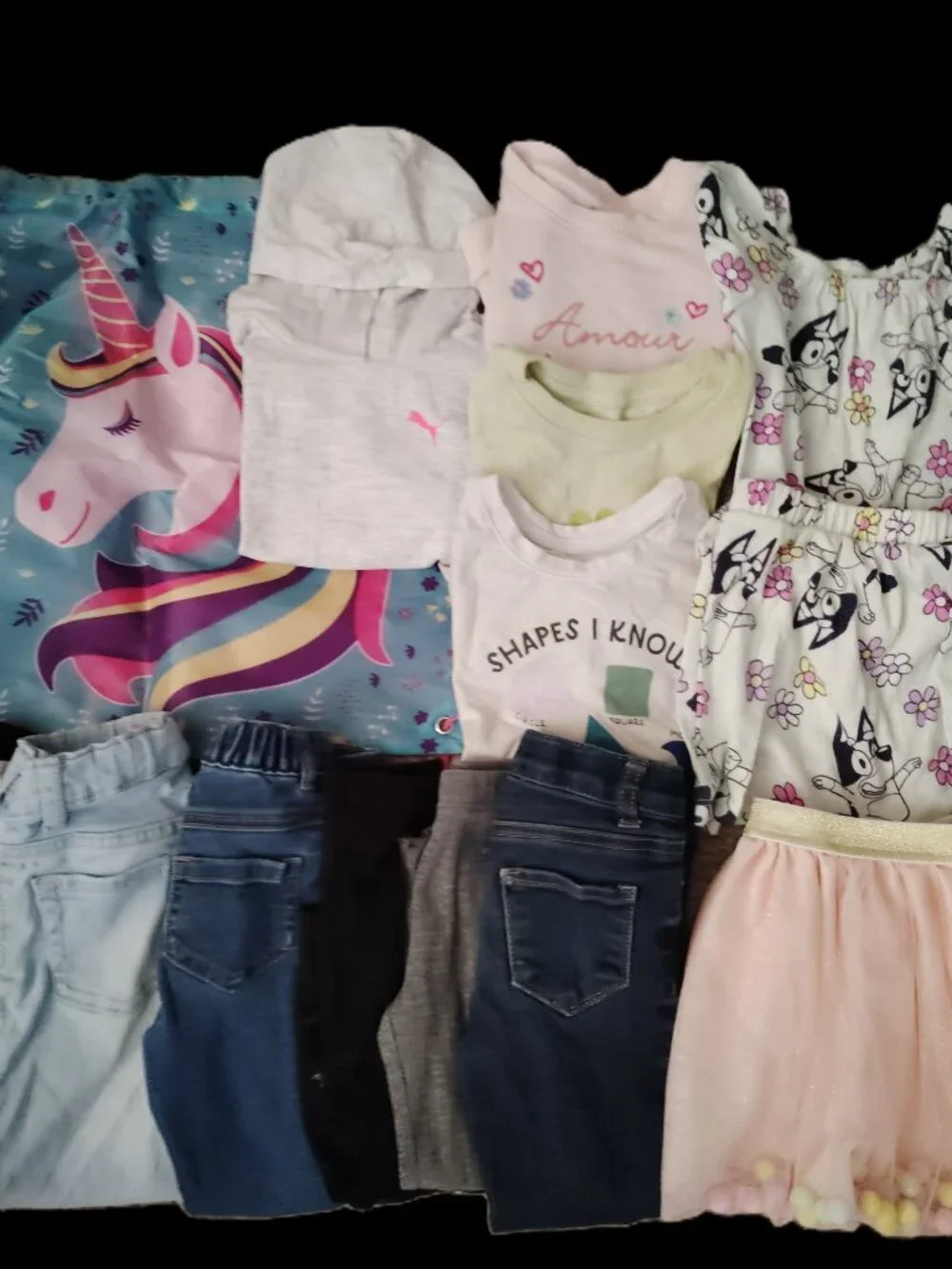HUGE LOT OF CLOTHES TOPS JEANS OUTFITS JANIE AND JACK DISNEY NIKE~GIRLS SIZE 3T